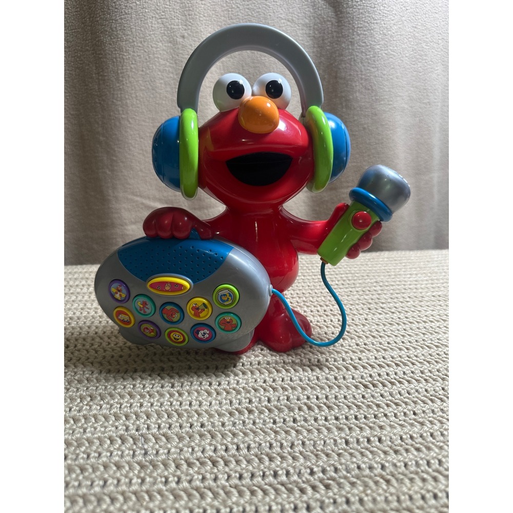 Vntg 2004 Sesame Street Elmo Sing With Elmos Greatest Hits Musical Microphone